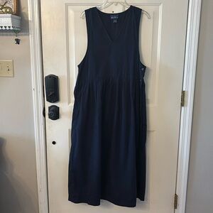 Blue J. Floor-length Cotton Navy Blue Jumper Size L